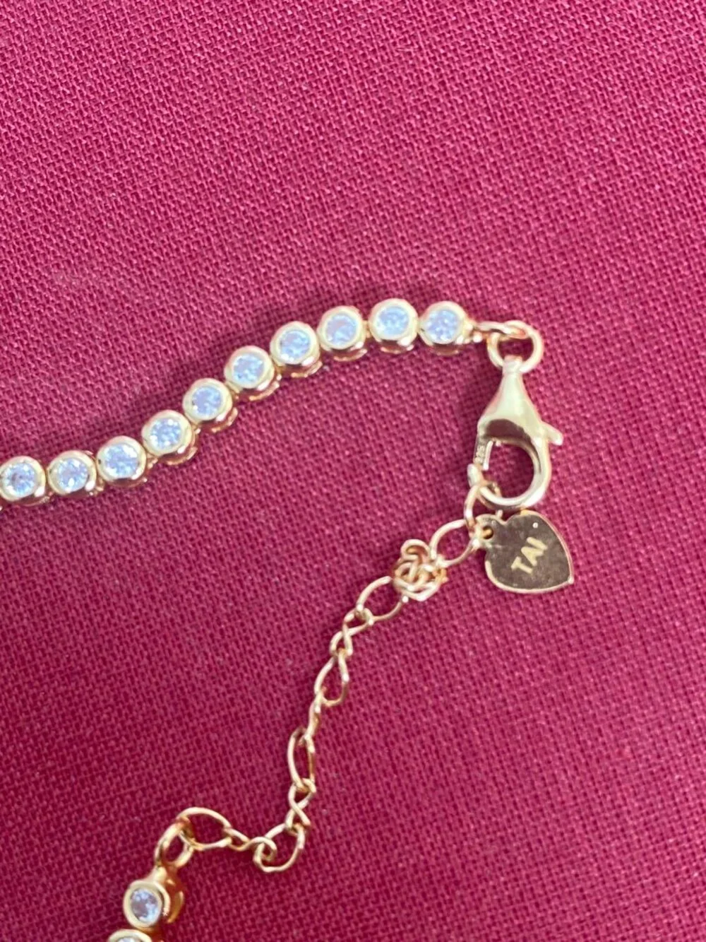 Elegant Gold & Gemstone Tennis Bracelet from Tai Jewelry